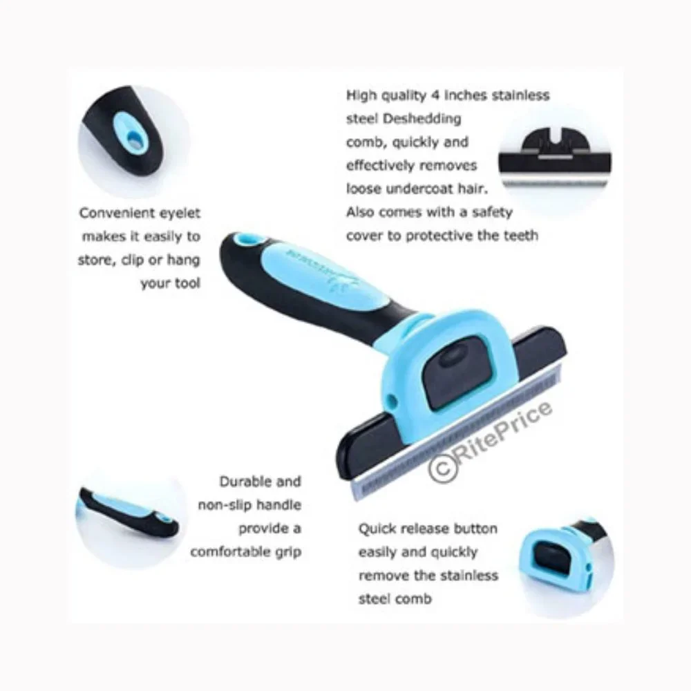 Pet Shedder The Easy To Use De Shedding and Light Grooming Tool (5 Pack) - New